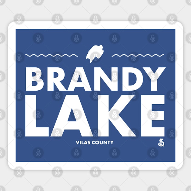 Vilas County, Wisconsin - Brandy Lake Magnet by LakesideGear